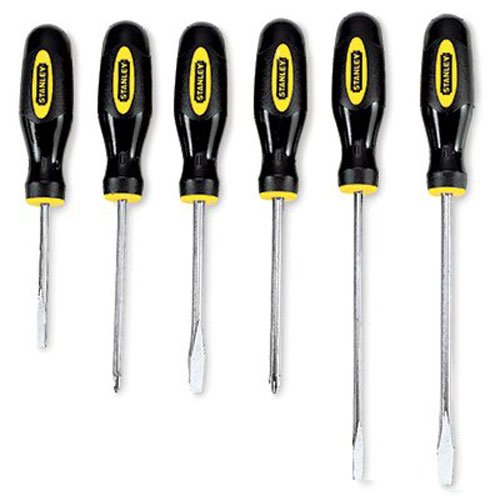 Stanley Hand Tools 6 Piece Set Slotted & Phillip Screwdrivers
