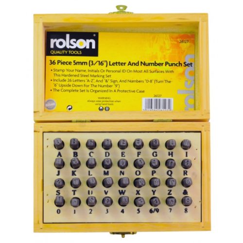 LETTER & NUMBER PUNCH 36 PC SET
