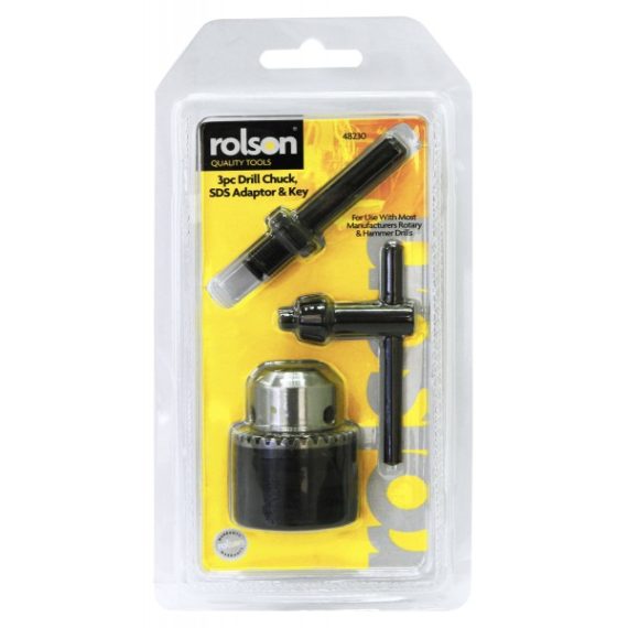 DRILL CHUCK WITH KEY 3 PC SET