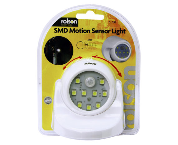 LIGHT MOTION SENSOR SMD WIRELESS 9 LED