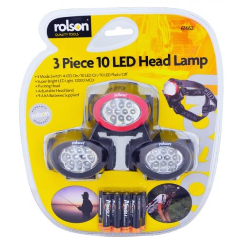 HEAD LAMP 3 PC SET