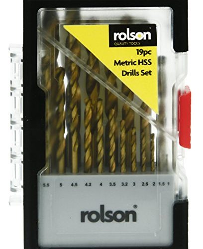 DRILL BIT 19PC SET 1-10mm TITANIUM