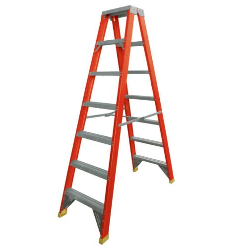 FIBREGLASS DOUBLE SIDED STEP LADDER (3.01M)