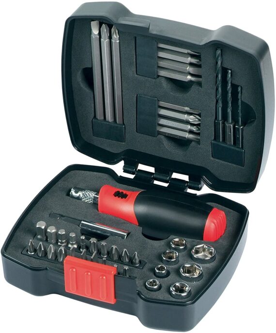 43-PC RATCHET S/DRIVER & SOCKET SET